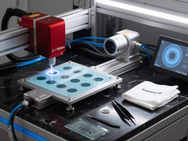 石墨烯導電膜飛秒激光微孔加工 (6)