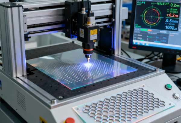 pet材料飛秒激光微孔加工 (7)